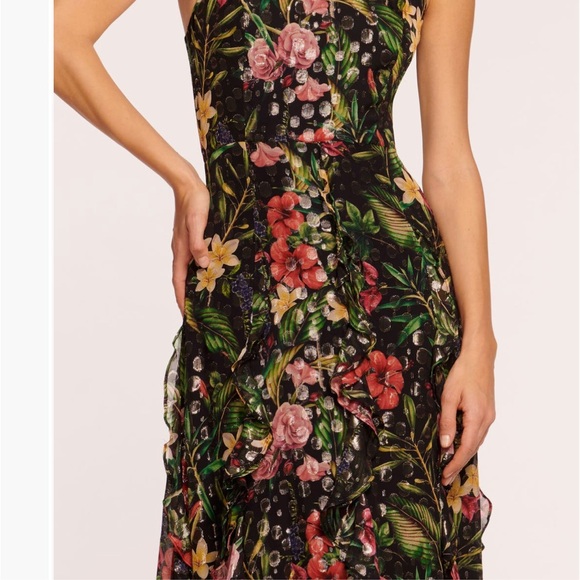 Ramy Brook idella metallic halter neck gown - Picture 4 of 5